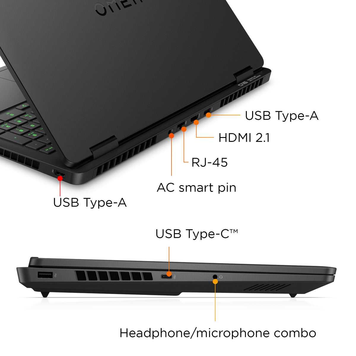 OMEN Gaming Laptop 16-ap0097nr 16", Windows 11 Home,  AMD Ryzen™ AI 9, 32GB RAM, 1TB SSD, NVIDIA® GeForce RTX™ 5070, WQXGA, Shadow black