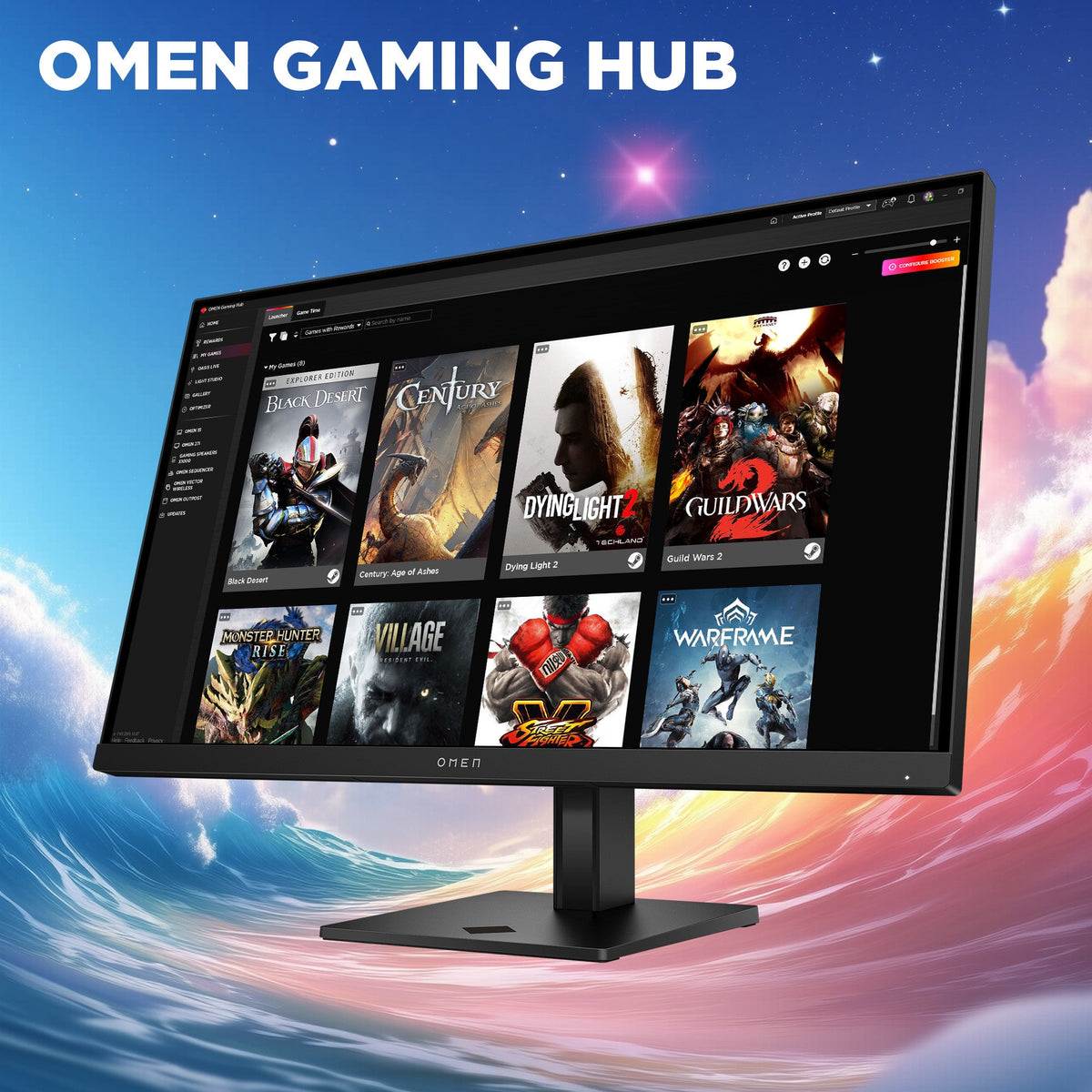 OMEN 27 inch QHD 280Hz Gaming Monitor - OMEN 27qs G2