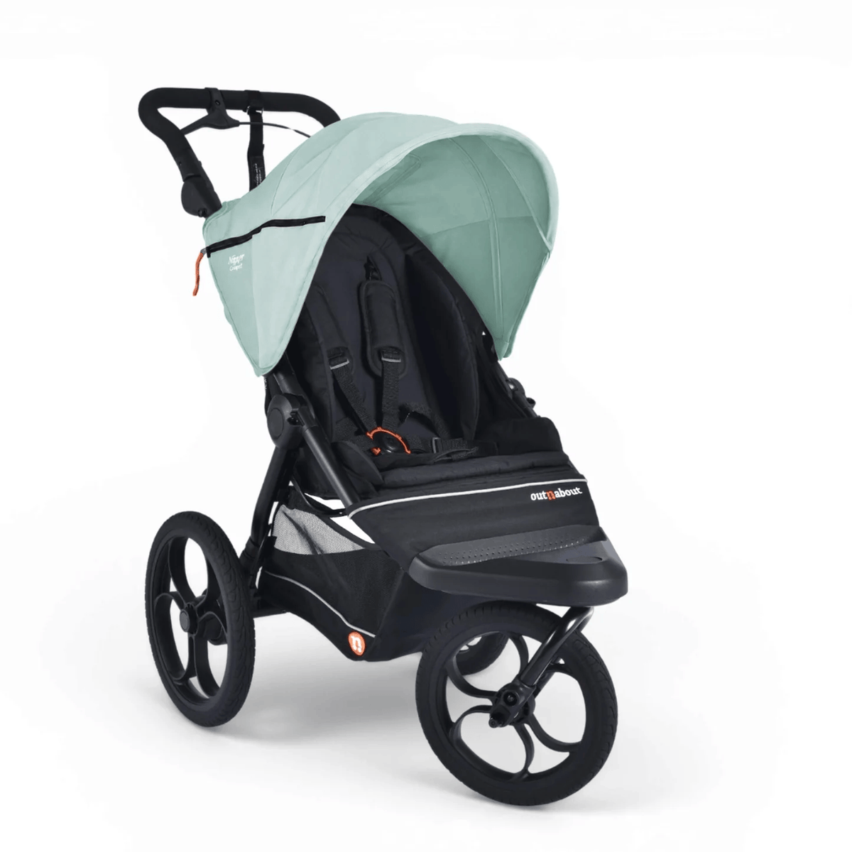 Out N About Nipper Compact (Coral Slide Pro) Travel System - Green