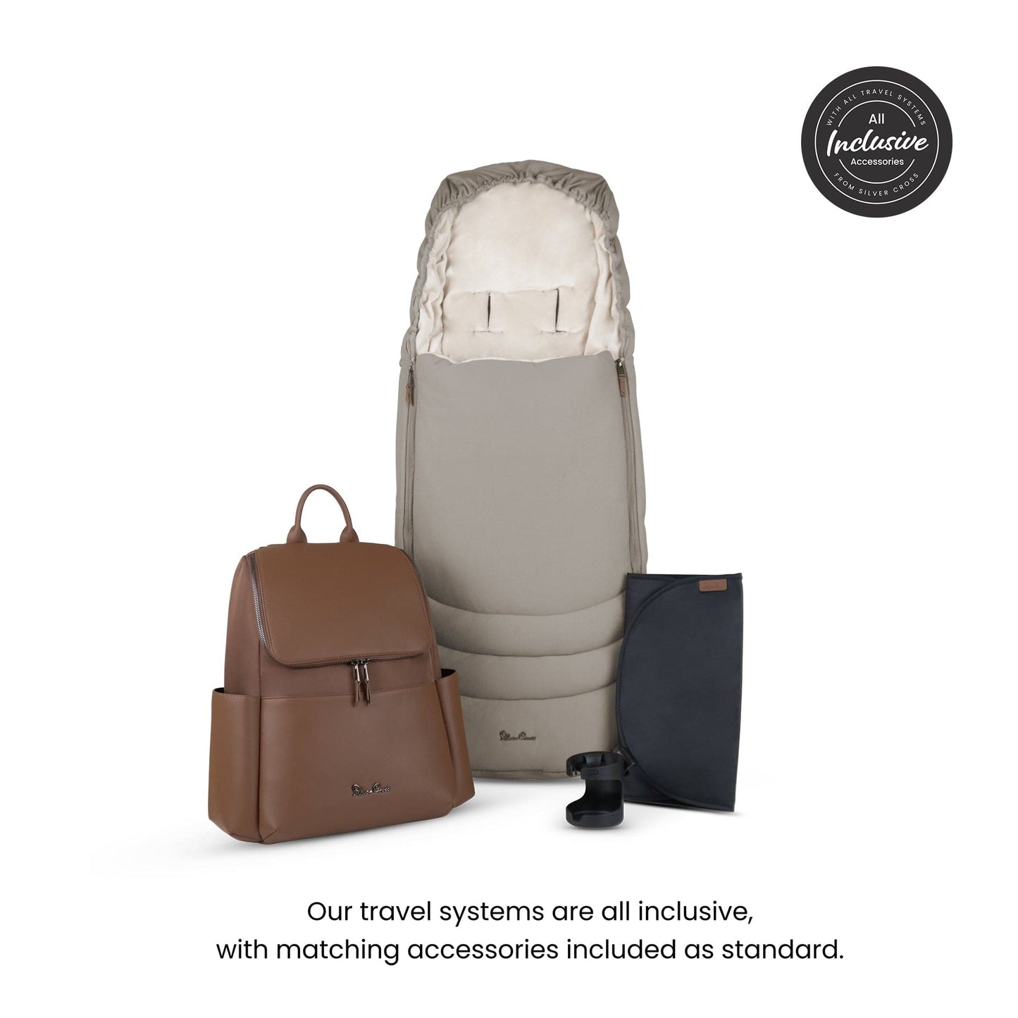 Silver Cross Cove Ultimate 360 Family Bundle - Champagne/Natural Taupe